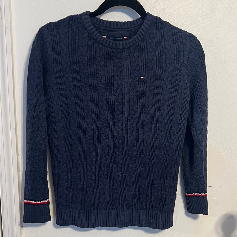 Navy Cable Knit Sweater